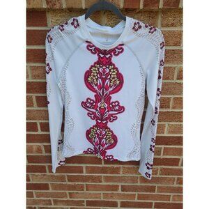 Athleta Flannel Lined Shirt Women's Size Small Long Sleeve Base Layer